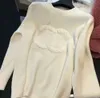 2023 Gelişmiş Versiyon Kadın Sweaters Fransa Modaya Giyim Mektubu Grafik Nakış Moda Yuvarlak Boyun Kanalı Hoodie Lüks Markalar Kazak Tops2745