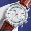 Wysokiej jakości męski zegarek sportowy Chronograph Watch 30m Wodoodporny 7750 Ruch uzwojenia 48 godzin Kinetyczne magazynowanie Sapphire Super Mirror Luksusowy zegarek