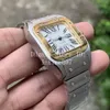 Luksusowe kobiety zegarek ze stali nierdzewnej 2813 Automatyczny ruch mechaniczny srebrne obudowy nity Bransoletka dama