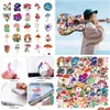 Bilklistermärken Waterproof 10/30/50pcs Cartoon Mushroom Plant Graffiti Decals Phone Bike Skateboard Laptop Scrapbook Diary Söt klistermärke DHQRF