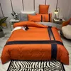 Beddings Luxury Designer Fashion Cotton Bedding أربع مجموعات من العلامة التجارية للطباعة الرقمية أربع مجموعات الجملة HKD2311034