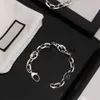 Chain Top luxe armbanden ontwerper voor vrouwen Titanium stalen ketting armbanden 18cm 20cm 22cm mannen armband letter charms sieraden mode hiphop Thanksgiving Day gift x0