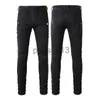 Jeans pour hommes Denim Jeans Skinny Mens Designer Noir Déchiré Jeans Homme Rip Jambe Droite Zipper Fly Trou Mode Long Hip Hop Hommes Ripped Pantalon Blanc 20ss Rock Grey Biker 20ss