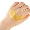 Andere gezondheidsschoonheidsartikelen 24K Gold Crystal Eye Mask Collagenen Anti-aging Donkere kringen Wallen Hydraterende maskers Gelpads voor U Dhegb