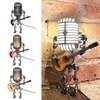 Obiekty dekoracyjne Figurki Model USB Iron Retro Decor Lampa Dekoracje robot Mikrofon do gry na gitarze 2302241655