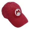Super Mario Brothers Washable Baseball Hat Par Brev Brodery Sun Sunshade Z1st XJGF
