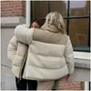 Women'S Jackets Womens Winter Fleece Jacket Women Faux Shearling Outerwear Coats Female Suede Fur Coat Men Warm Thickened Lamb Puffe Dhp3A