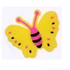 Piezas de zapatos Accesorios Mariposa Pvc Encantos de dibujos animados Adornos Hebillas Aptas para zapatos Pulseras Niños Charm Decoración Bandas Pulsera Dro DH76X