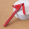 Aluminum alloy center scriber to find the center of the circle, draw the line gauge, right angle to the center, vertical line, 45 degree angle woodworking measuring ruler