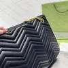 Designer Handbags Shoulder Tote Bag Purses Quilted Black Calfskin Leather Chain Ladies Large Designer Office Style Zip Woman Shopping Bags 36CM