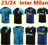 23 24 internationale Leichtathletik -Uniform Chandal Futbol Football Mailand Training Uniform 23 24 Meilen Camiseta de Foot Kurzärmelige Trikot Sportbekleidung
