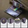 폴드 5 케이스 CASEME SHOPPROOC LUXURY PU 가죽 플립 카드 홀더 Samsung Galaxy Z Fold 4 3 Fundas 용 지갑 덮개