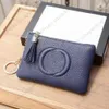 Designer Simple Short Purse Key Bag Herr- och kvinnors varumärken Coin Purse High-End läder Monogrammat blixtlåsskortklipp Multi-kort Bitkortväska