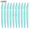 Eyebrow Trimmer 100Pcs bag Razor Women Face Hair Remover Eye Brow Shaver Blades for Cosmetic Beauty Makeup Tools 230909