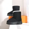 Botas de neve de celebridades da internet, sapatos de algodão para mulheres, mingman 702