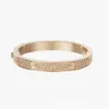 Złote bransoletki damskie bransoletka złota projektant Diamond luksusowe materiały zaawansowane szerokość biżuterii 7 mm ukrytych technologii inkrustacji fade brac3035