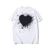 NBEZ Play Heren T-shirts Modeontwerper Casual overhemd Katoen Geborduurd Love Eyes T-shirt Losse T-shirt Paarstijl Gedrukte ondershirts met korte mouwen