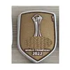 Kolekcjonerski 2022 Final Club Cup Patch Gold Champions Odznaka przenoszenia ciepła żelazko na plamce piłki nożnej 198m