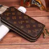 Designers Double ZIPPY WALLET 60017 Single Zipper Wallet Women Genuine Leather Wallets Clutch Long Classical Purse With Orange Box250c