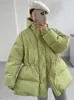 Women's Jackets Lagabogy 2023 Winter Women Hooded Parka Thick Warm 90 White Duck Down Coat Bread Puffer Jacket Female Candy Colors Snow Outwear 230908