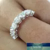 0 7ctw 3mm DF Anello di fidanzamento con taglio rotondo Anello di fidanzamento con diamanti coltivati in laboratorio con Moissanite in argento sterling per donna Esperto di fabbrica d237L