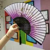 Bamboe Bloem Vouw Hand Fans Bruiloft Chinese Stijl Zijden Fan Kinderen Antieke Vouwen Fan Gift Vintage Feestartikelen SN5279