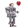 18cm 7 polegadas Neca Stephen King's It Pennywise Joker Palhaço Pvc Action Figure Brinquedos Bonecas Dia de Halloween Presente de Natal C19041501295S