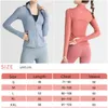 al-03 Abbigliamento fitness Abbigliamento sportivo da donna Completi da yoga Giacche esterne aderenti Abbigliamento da esterno Casual per adulti Corsa in palestra Esercizi Maglie a maniche lunghe Cerniera