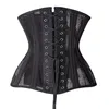 Bustiers Korsetten Sexy Underbust Corset Vrouwen Gothic Top Curve Shaper Ademend Afslanken Riem Taille Trainer Wit Black245e