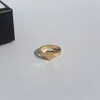 Designer de anel de unhas jóias de luxo midi anéis para mulheres homens titânio liga de aço banhado a ouro acessórios de moda nunca fade185s