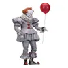 18 cm 7inch neca Stephen King's It Pennywise Joker clown PVC Action Figure Toys Dolls Halloween Day Christmas Gift C19041501286f