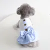 Abbigliamento per cani Abito per cucciolo Estate Primavera Gatto Dolce gonna da principessa Camicia con fiocco alla moda per animali Piccola imbracatura Abiti morbidi Chihuahua Pomerania