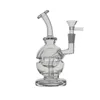 NMH-9-Stil Mini-Wasserpfeifen Glasbong Recycler Rauchen Wasserpfeife Dab Rig 14,5 cm Höhe mit 10 mm Gelenk