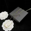 Pendant Necklaces Luxury Designer Jewelry Pendant Necklaces Wedding Party Bracelets Jewellery Chain Brand Simple Letter Women Ornaments Gold Necklace x0909 x091