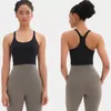 Lu-35 to Be Yoga Soutien-Gorge De Sport Style Y Femmes Sous-Vêtements En Cours D'exécution Fitness Débardeurs Décontracté Entraînement Vêtements De Sport Couleur Unie Rembourré 250l