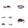 Dog Collars Leashes Fashion Purple Nylon Material Collar Leash Dogs Princess 6043023 Pet Supplies Accessories Drop Deliver Homefavor Otbh1