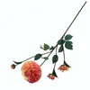 Dekoracyjne kwiaty wieńce umaca Dahlia Branch Daisy Ball Flower Dinning Table Display Flores Silk Home Wedding Decoration Arti Otyoa