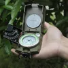 Gadgets de plein air Observation professionnelle Boussole lumineuse Clinomètre Armée militaire Géologie avec clair de lune pour la randonnée CampinOutdoor264y