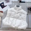 Piumino da donna Piumino di design Cappotto imbottito da donna Piumini da donna Moda Cappotto corto invernale Addensare Capispalla Neve Parka da esterno Piuma d'anatra Donna Calda senza maniche Wa