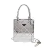 Merk All-match westerse stijl spiegel kleine tas dames nieuwe trendy messenger bag lakleer glanzende diamant enkele schouder218a