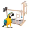 Inne zaopatrzenie ptaków Parrot Stand Stand Parakeet Toy Placing Cage Placze drabina Placze ptaki wahańca gym drewniana chomiki drewniane playpen 230909