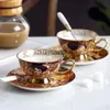 Set di tazze da caffè Gustav Klimt Set da tè in ceramica cinese osseo Klimt Kiss Set da bere in porcellana regalo di lusso Tazza da tè e piattino T220810270i