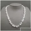 Pendant Necklaces 925 Sterling Sier Necklace For Women Hardwear Series Chain Link Charm Small U Type Luxury Brand Jewelry Q0603 Drop Dhbsf