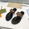 2023 Designer Slides Women Man Slippers Luxe sandalen merk Sandalen echte lederen flip flop flats glijbaan casual schoenen sneakers casual schoenen slippers