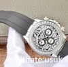 Luxury Mens Diamond Watches 116588 116595 18k żółte złote tygrysy zegarek automatyczny Kryształowy Zegarek No Chronograph Christmas Prezent