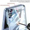 Funda de teléfono Vogue transparente magnética de lujo para Samsung Galaxy Z plegable Flip5 5G Membrana protectora completa Carcasa plegable con revestimiento transparente que admite carga inalámbrica
