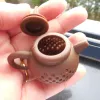 Silikon Tee-ei Werkzeuge Kreativität Teekanne Form Mehrweg Filter Diffusor Hause Tees Maker Küche Zubehör LL