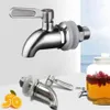 Bathroom Sink Faucets Spigot For Beverage Dispenser Stainless Steel Metal Jar Juice Cold Drink Wine Beer Replacement Faucet 40JE257C