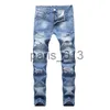 Jeans pour hommes 2018 Nouvelle mode déchiré Jeans hommes Patchwork évider imprimé mendiant pantacourt homme Cowboys Demin pantalon mâle Dropshipping11 x0909