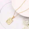 Pendant Necklaces Geo A-Z Initial Alphabet Letter Neckalce For Men Women Jewlery Punk Trendy2918